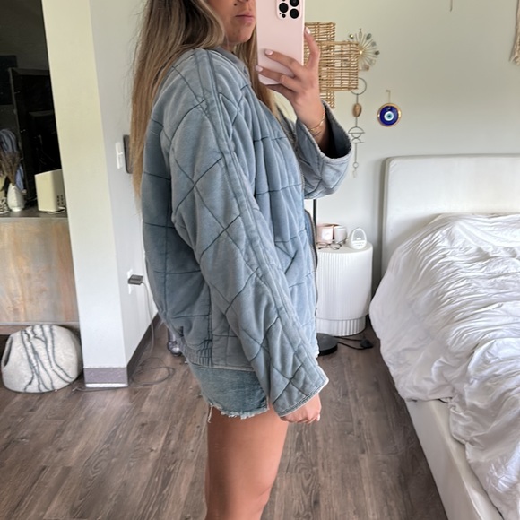 Free People Dolman Quilted Knit Jacket - Picture 4 of 8